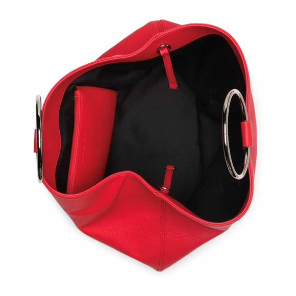 French Connection Dante Tote Bag in Fire Coral - Picture 4 of 8